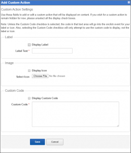 Content Actions, Tagging and Rating – ONEsite Developers